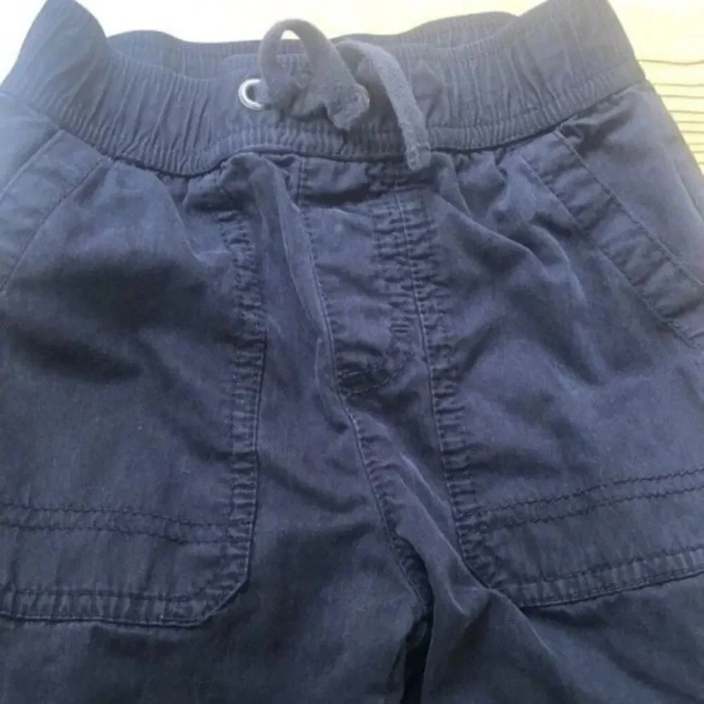 Gymboree‎ 2T Blue Cotton Blend Cargo Pants Toddler Boy Elastic Waist Casual